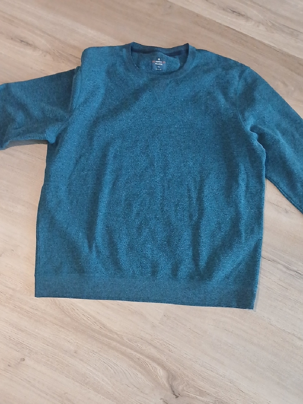 Men's Crewneck Sweater - Teal Blue